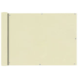 Vidaxl balkonscherm oxford textiel 75x400 cm crème