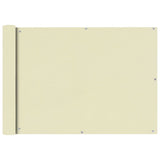 Vidaxl balkonscherm oxford textiel 75x600 cm crème