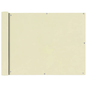 Vidaxl balkonscherm crémekleurig 90x400 cm oxfordtextiel