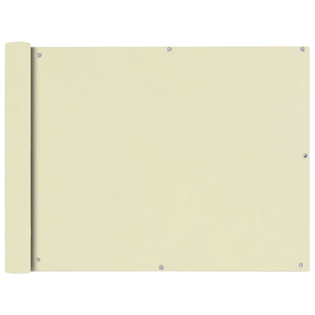 Vidaxl balkonscherm oxfordtextiel 90x600 cm crème
