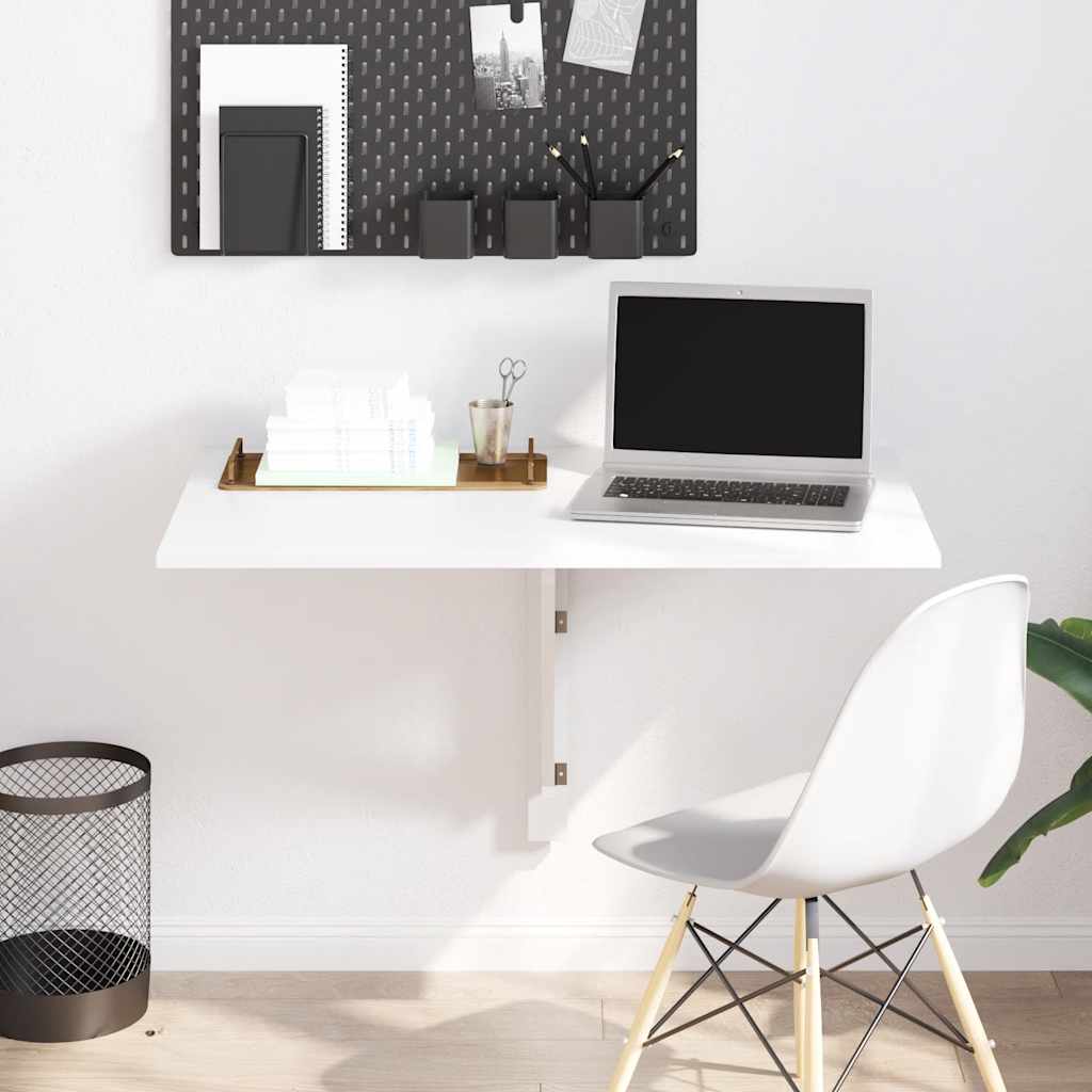 Vidaxl wandtafel inklapbaar 100x60 cm wit