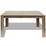 Vidaxl eettafel 140x80x75 cm eikenkleurig