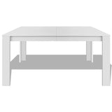 Vidaxl eettafel 140x80x75 cm wit