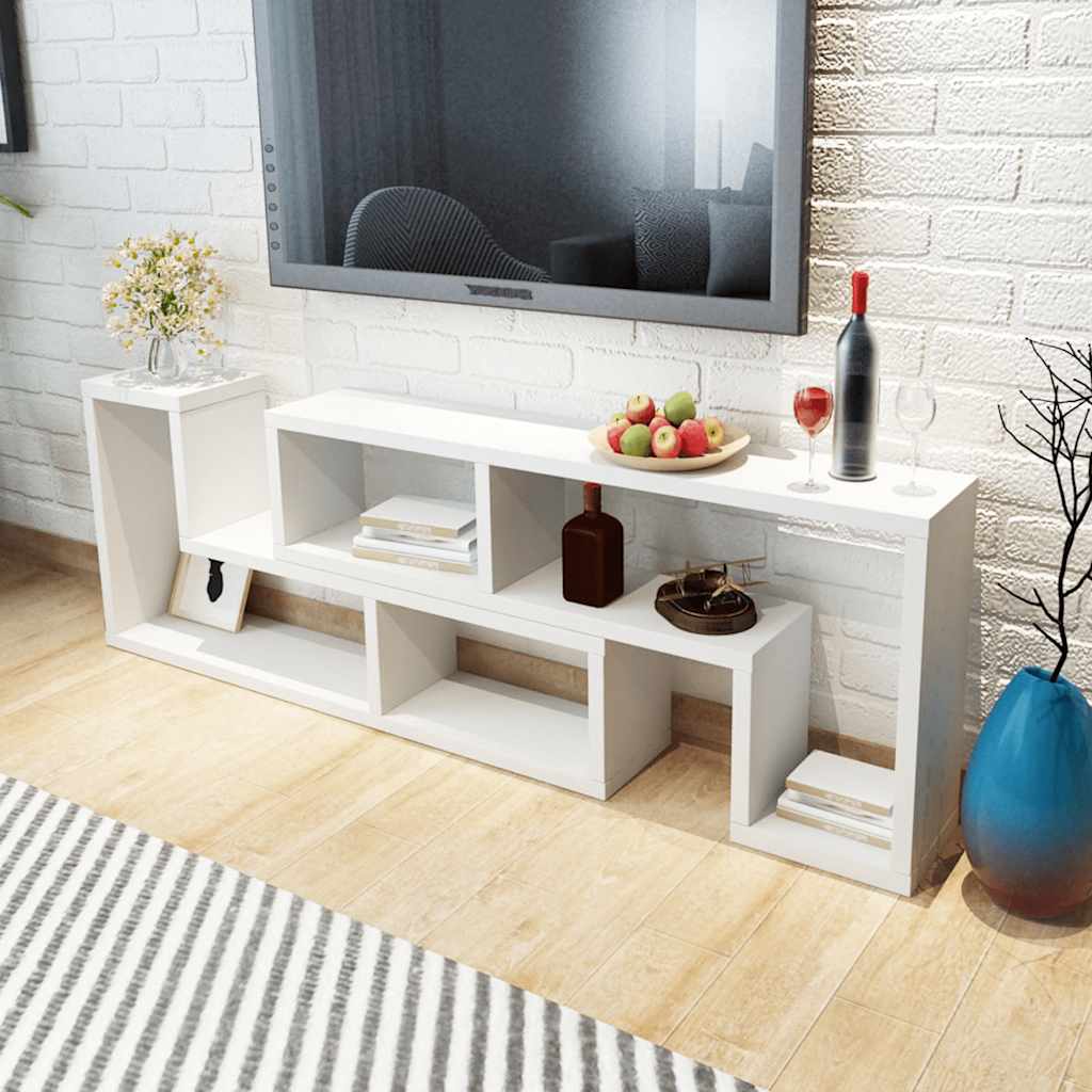 Vidaxl tv-meubel dubbel l-vormig wit