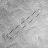 Vidaxl doucheputje rechthoekig 1030x140 mm roestvrij staal
