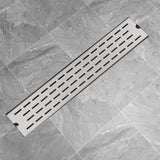 Vidaxl Drenaje de ducha Rectangular 630x140 mm de acero inoxidable