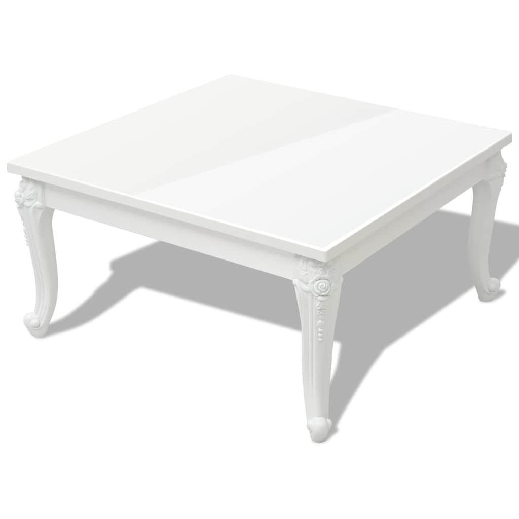 Vidaxl salontafel 80x80x42 cm hoogglans wit