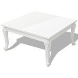 Vidaxl salontafel 80x80x42 cm hoogglans wit
