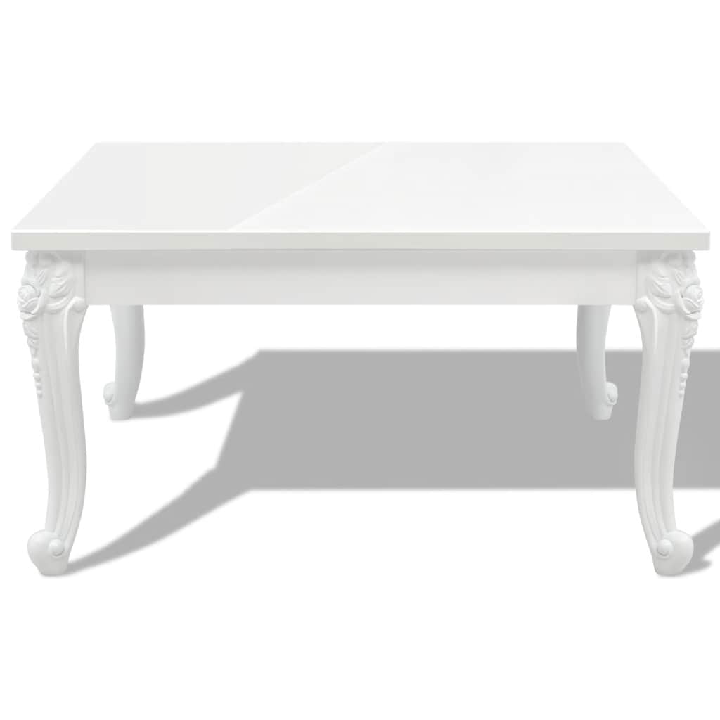 Vidaxl salontafel 80x80x42 cm hoogglans wit