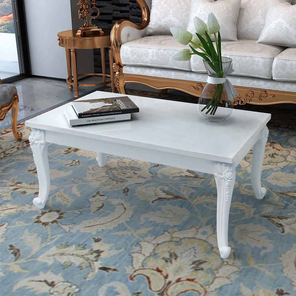 Vidaxl salontafel 100 x 60 x 42 cm hoogglans wit
