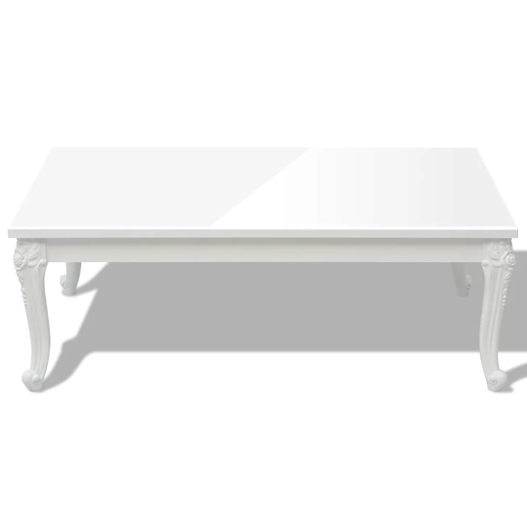 Vidaxl salontafel 115x65x42 cm hoogglans wit