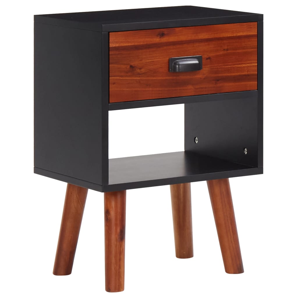 Vidaxl nachtkastje 40x30x57 cm massief acaciahout