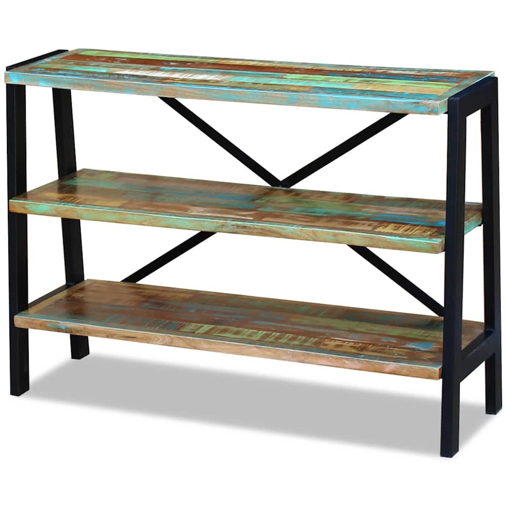 Vidaxl dressoir 3 schappen massief gerecycled hout