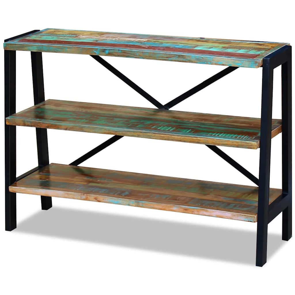 Vidaxl dressoir 3 schappen massief gerecycled hout