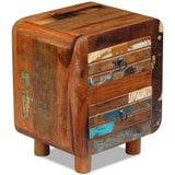 Vidaxl nachtkastje 43x33x51 cm massief gerecycled hout