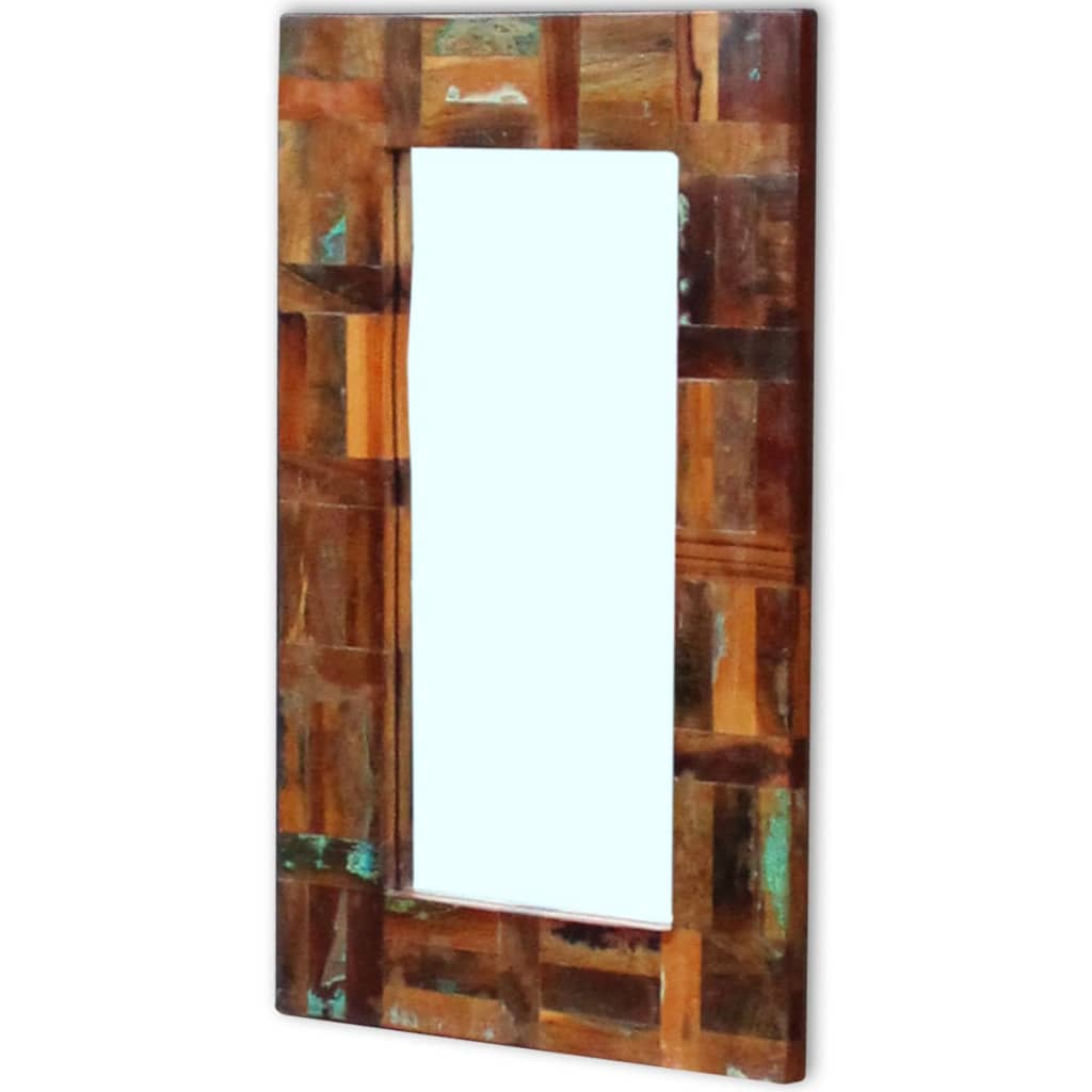 Vidaxl Mirror 80x50 cm fast genanvendt træ