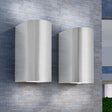 Vidaxl led-wandlamp tuin op- neerwaarts rond 2 st