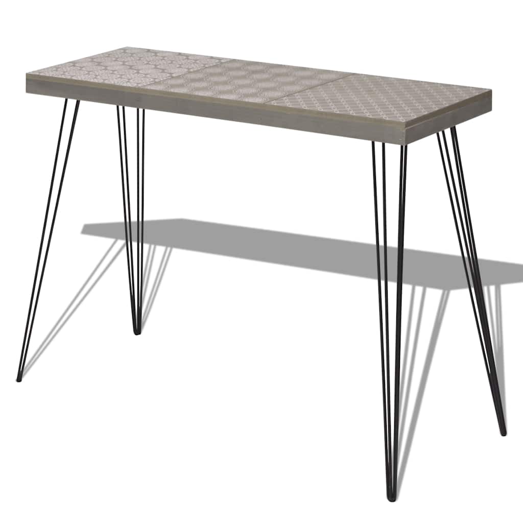 Vidaxl wandtafel 90x30x71,5 cm grijs