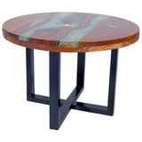 Vidaxl salontafel massief teakhout hars 60 cm