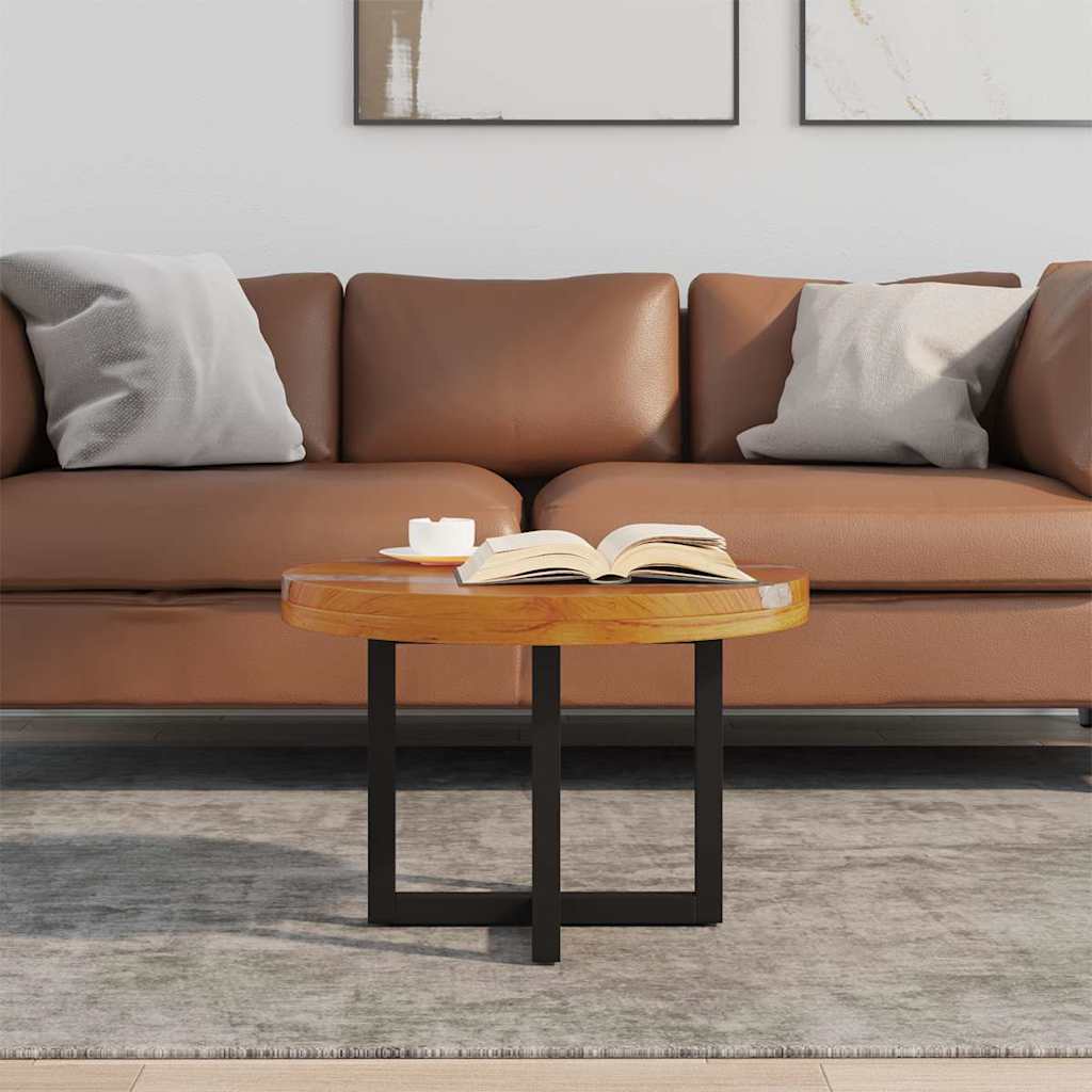 Vidaxl salontafel massief teakhout hars 60 cm