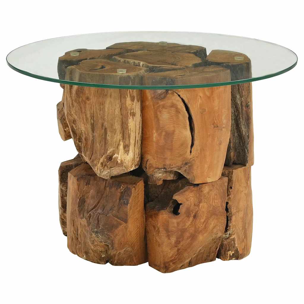 Vidaxl salontafel 60 cm massief teak drijfhout