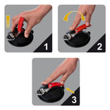 Proplus zuignapbevestiging met ring en 2 s-haken