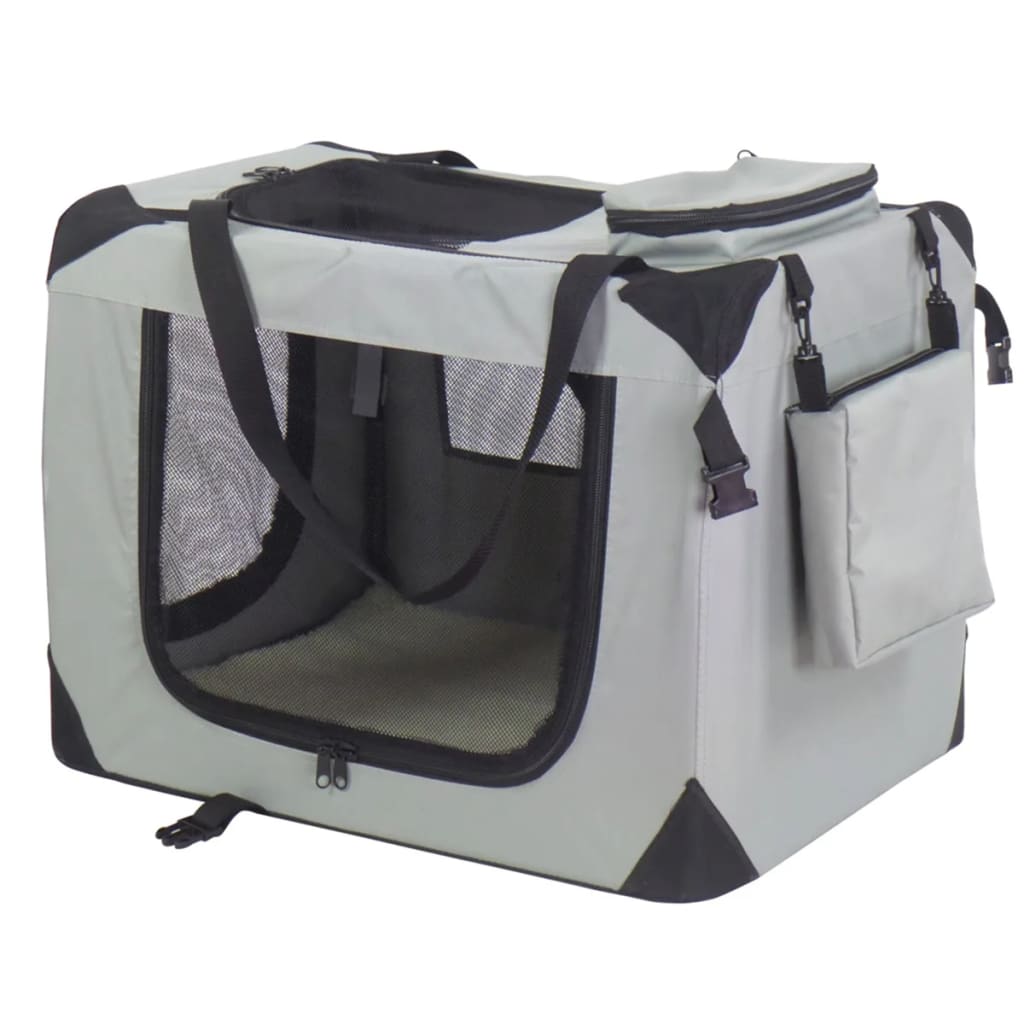 @pet @pet Dog Travel Basket Nylon 90x61x65 cm Grau 11074