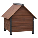 @pet @pet hund loft med plastikflapper rustique 76x76x72 cm brun