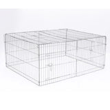 @pet huisdierenren voor buiten castle 144x112x60 cm metaal