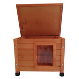 @pet kattenhok voor buiten xl 68,5x54x51,5 cm hout bruin