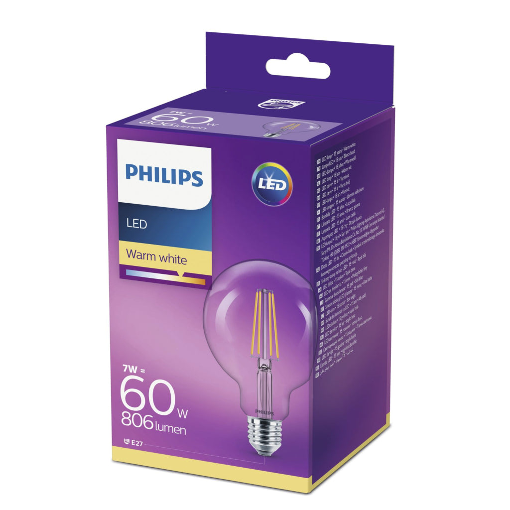 De Philips huet Classic 60w waarm wäiss gefouert