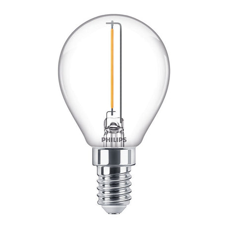 Philips led kogellamp transparant - 15 w - e14 - warmwit licht