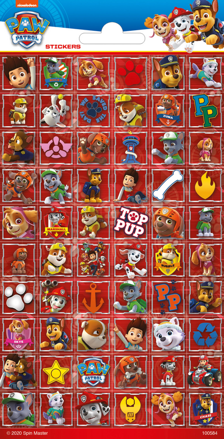 Totum stickervel twinkle - paw patrol
