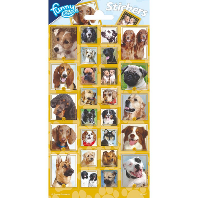 Totum stickervel honden