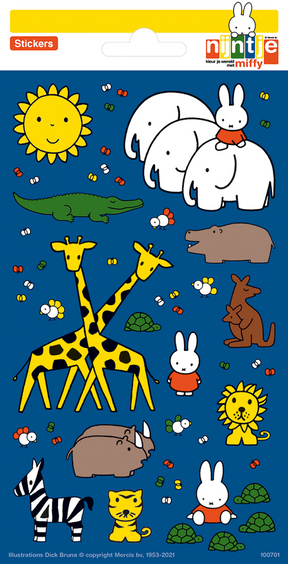Totum funny products twinkle stickers paper sheet nijntje