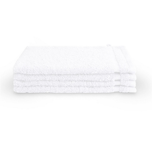 Byrklund bath basics washand 16x21cm - wit - 4 stuks