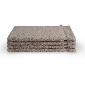Byrklund bath basics washand 16x21cm - taupe - 4 stuks