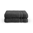 Byrklund bath basics gastendoek 30x50cm - antraciet - 2 stuk