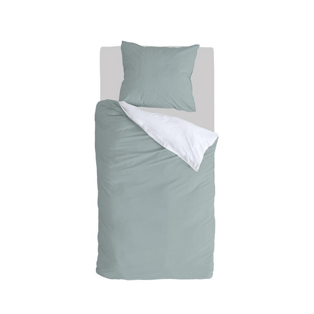 Byrklund dekbedovertrek side way 140x220cm - jade wit