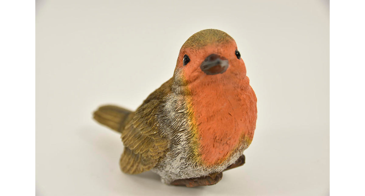 Vogel roodborstje l 20x10x12cm