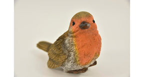 Vogel roodborstje l 20x10x12cm
