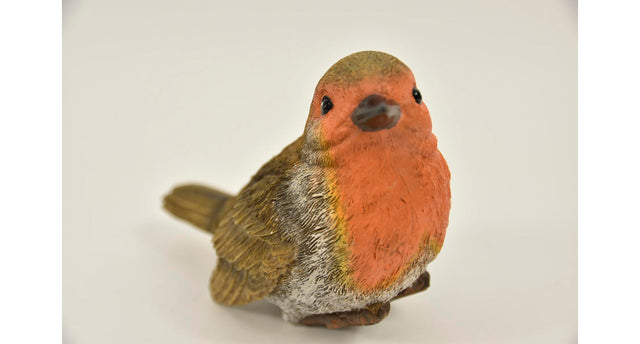 Vogel roodborstje l 20x10x12cm