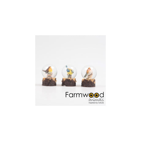 Farmwood animals vogel schudbol 4,5x4,5x6cm