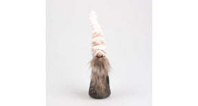 Kerstkabouter boom toby m led 9x9x39 cm beige