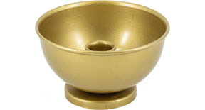 Kandelaar in kom metaal d13 h7cm goud