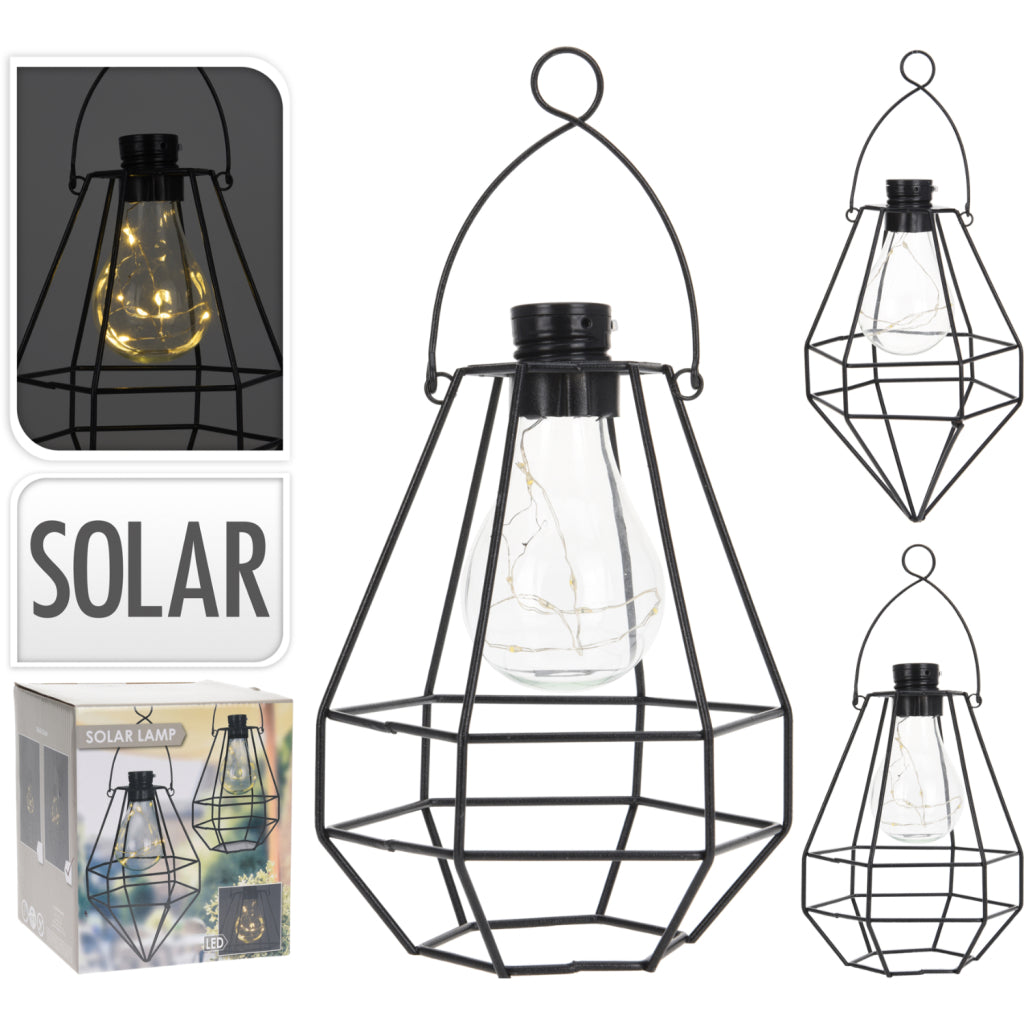 Basic Solar Bulb LED Wire Lantar Black Assorti