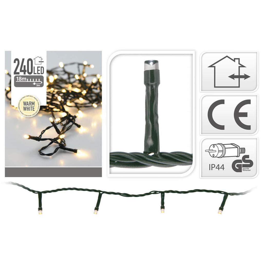 S.I.A. S.I.A. Kerstverlichting 18M 240 LED Lampjes IP44