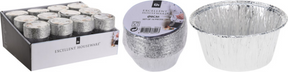 Excellent houseware eh aluminium schaaltje rond dia 8cm 16 stuks