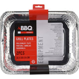 Bbq aluminium grillbak 32x26x6 cm 2 stuks
