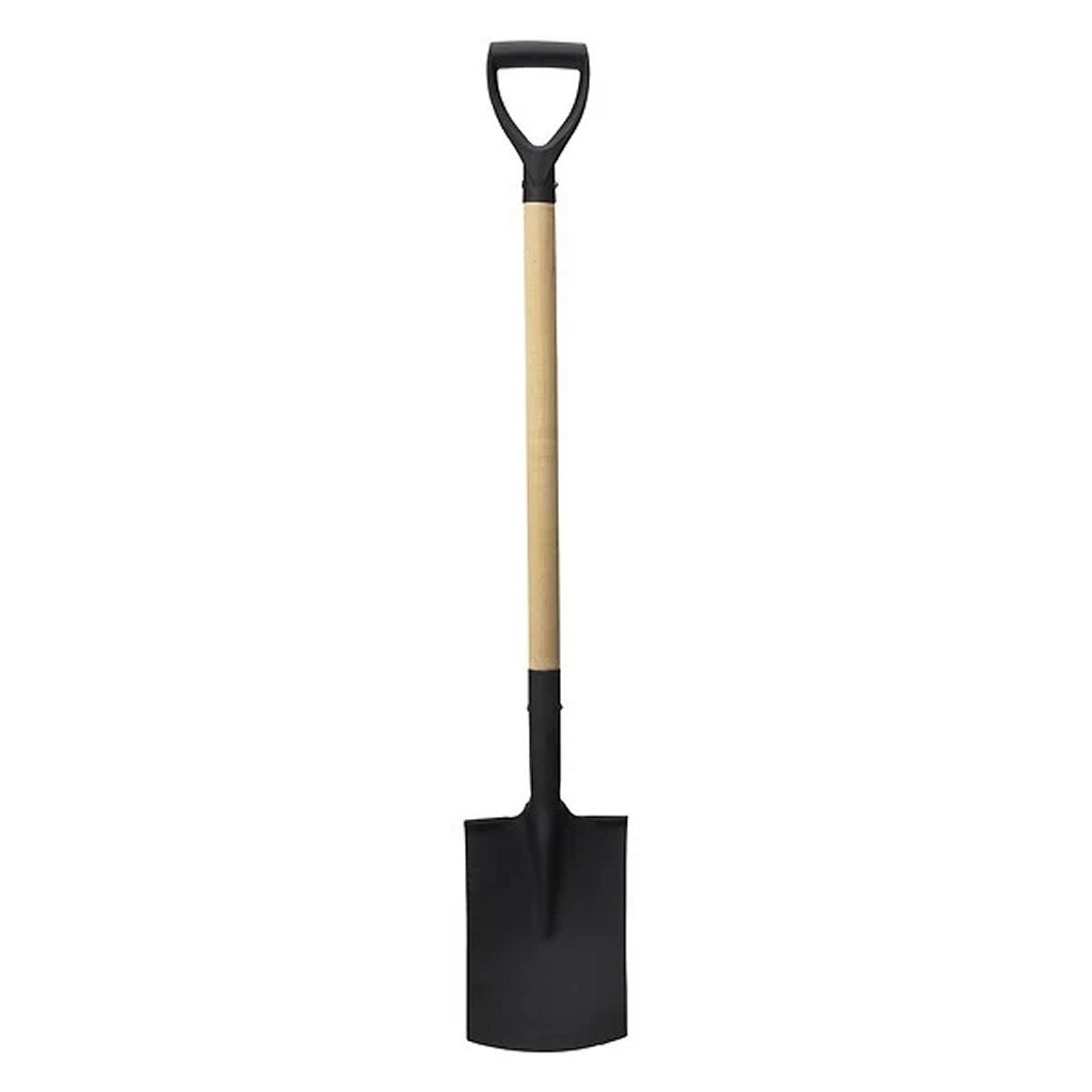 Pro garden schep met houten steel 115 cm zwart hout